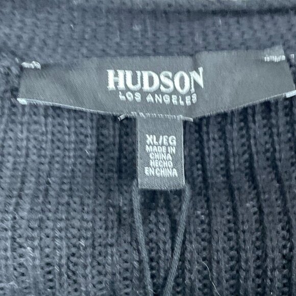Hudson Los Angeles XL Black Cotton Button Down Cardigan  Women NWT 6519 - Picture 4 of 8